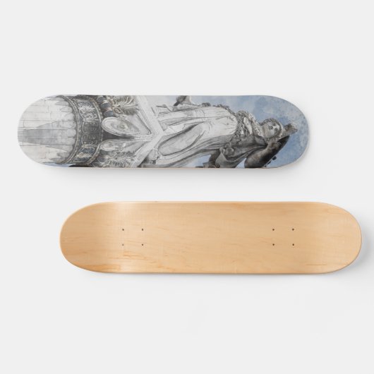 Skateboard Statue d'Athéna Deck de mythologie grecque classiq (Horz)