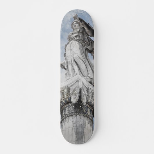 Skateboard Statue d'Athéna Deck de mythologie grecque classiq (Devant)