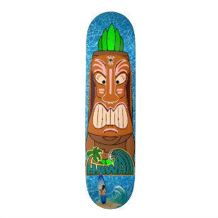 Skateboard Statue Hawaï de Tiki