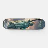 Skateboard Statue of Liberty 1776–2026 Freedom Skate Art (Horz)
