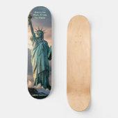 Skateboard Statue of Liberty 1776–2026 Freedom Skate Art (Recto)