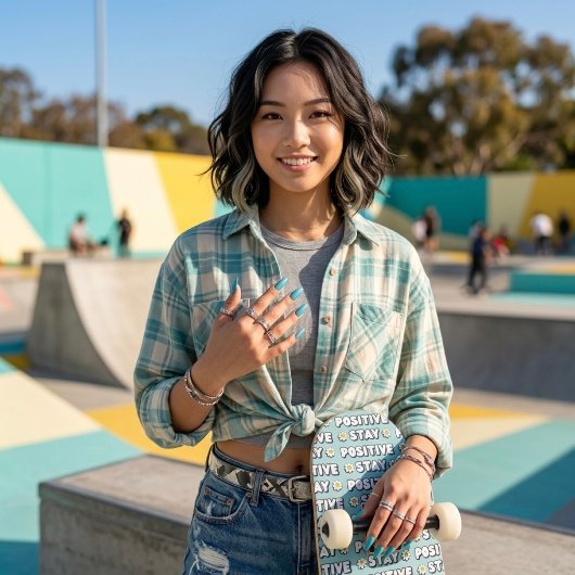 Skateboard Stay Positive