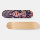 Skateboard Steampunk Couleur Gradient Lion Rustique (Horz)