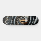 Skateboard Steampunk Dragon Eye Closeup Ai Art (Horz)
