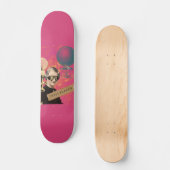 Skateboard Steampunk Femme Trailblazer Pop Art (Recto)