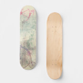 Skateboard Steampunk victorien | Feminine Soft Pastel (Recto)