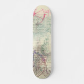Skateboard Steampunk victorien | Feminine Soft Pastel (Devant)