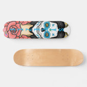 Skateboard Steeze Custom Sugar Skull Paint Visage (Horz)