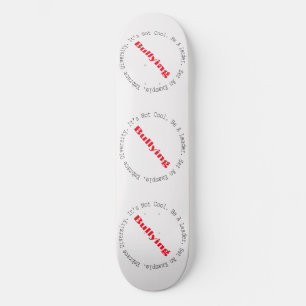 Skateboard Stop Bullying-Outline by Shirley Taylor