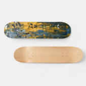 Skateboard Streak Grunge Sarcelle Doré (Horz)