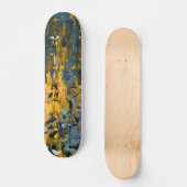 Skateboard Streak Grunge Sarcelle Doré (Recto)
