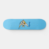 Skateboard Striped angelfish cartoon (Horz)