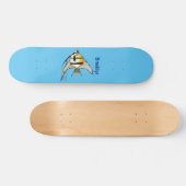 Skateboard Striped angelfish cartoon (Horz)