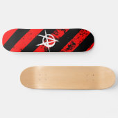 Skateboard Stripes Punk/Anarchist cracked symbol (Horz)
