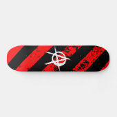 Skateboard Stripes Punk/Anarchist cracked symbol (Horz)