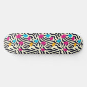 Skateboard Stripes zébrées Abstraites avec pellicule de peint (Horz)