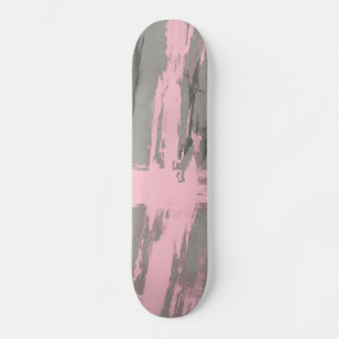Skateboard Style art moderne Abstrait gris rose