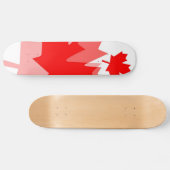 Skateboard Style canadien Feuille d'érable rouge en couches C (Horz)
