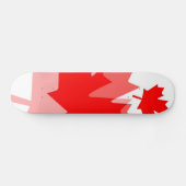 Skateboard Style canadien Feuille d'érable rouge en couches C (Horz)