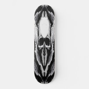 Skateboard Style d'affiche vectorielle crâne