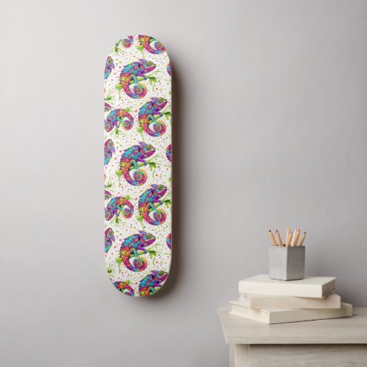 Skateboard Style d'aquarelle des teintures Chameleon (Art mural)