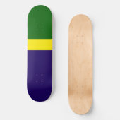 Skateboard Style de bloc couleur bleu vert (Recto)