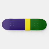 Skateboard Style de bloc couleur bleu vert (Horz)