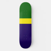 Skateboard Style de bloc couleur bleu vert (Recto)
