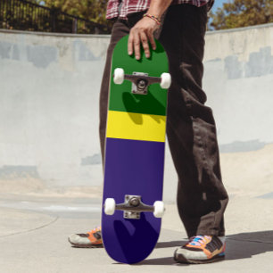 Skateboard Style de bloc couleur bleu vert
