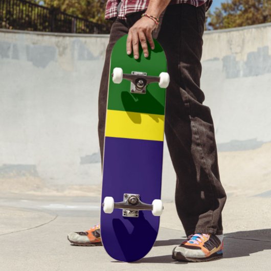 Skateboard Style de bloc couleur bleu vert