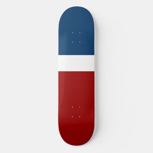Skateboard Style de bloc de couleur bleu blanc (Recto)