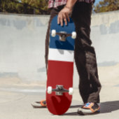 Skateboard Style de bloc de couleur bleu blanc