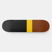 Skateboard Style de bloc de couleur Brown jaune (Horz)