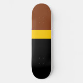Skateboard Style de bloc de couleur Brown jaune (Recto)