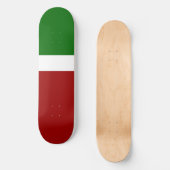 Skateboard Style de bloc de couleur rouge vert (Recto)