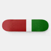 Skateboard Style de bloc de couleur rouge vert (Horz)