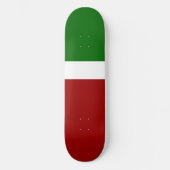 Skateboard Style de bloc de couleur rouge vert (Recto)