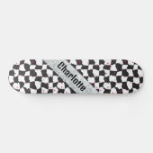 Skateboard Style de tableau de bord unique en noir blanc avec (Horz)