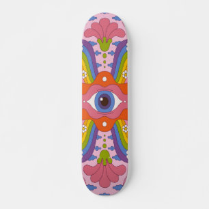 Skateboard Style hippie psychédélique grand oeil