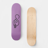 Skateboard Style Kitty Cat Outline (Recto)