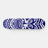 Skateboard Style Masque Tiki - Marine sur bois (Retro) (Horz)