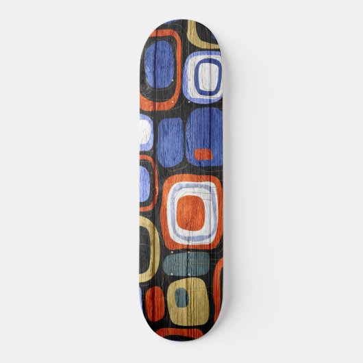 Skateboard Style moderne Abstrait Pastel Bois (Recto)