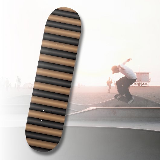 Skateboard Style moderne Grillades Brown grillées avec profon