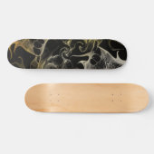 SKATEBOARD STYLE NOIR ET BLANC ONDULÉ (Horz)