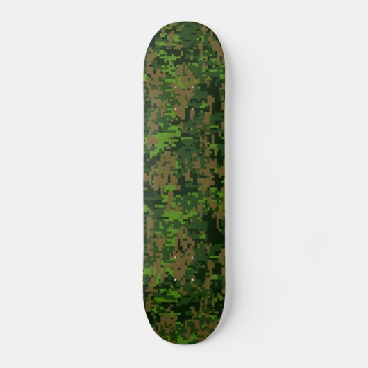 Skateboard Style Woodland Camouflage numérique Décor Accent (Recto)