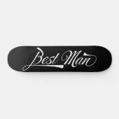 Skateboard Stylish tendance Black Retro Typographie Best Man (Horz)