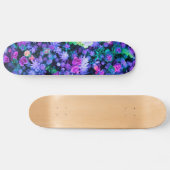 Skateboard Succulents floraux roses et pourpres Girly (Horz)