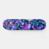 Skateboard Succulents floraux roses et pourpres Girly (Horz)