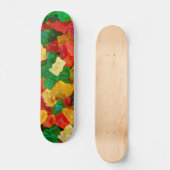Skateboard Sucrerie colorée par arc-en-ciel gommeux d'ours (Recto)