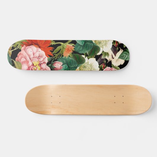 Skateboard Summer flower pattern  (Horz)